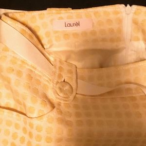 Yellow skirt made in Germany with Linen, wool and